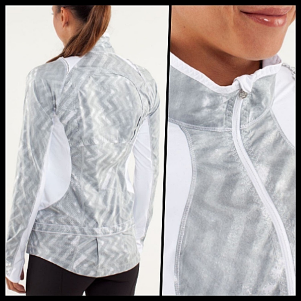 Lululemon Run Lightweight Jacket Full Zip Grey 2 MINT